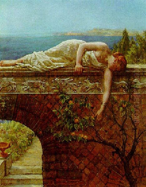 The Daughter Of Eve Oil Painting by John Collier