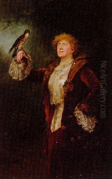 Ellen Terry As Lucy Ashton Oil Painting by John Collier