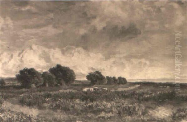 Lymington Common, Hampshire Oil Painting by Thomas (Tom) Collier