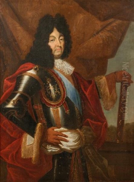 Portrait De Louis Xiv Oil Painting by Hyacinthe Collin de Vermont