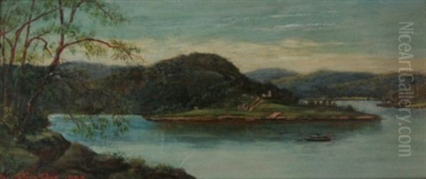 Hawkesbury River Oil Painting by George Alphonse de Tourcey Collingridge