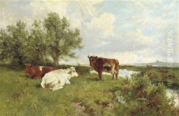 In The Maytime Oil Painting by Charles Collins II