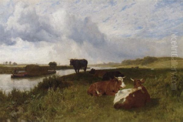 Summertime Oil Painting by Charles Collins II