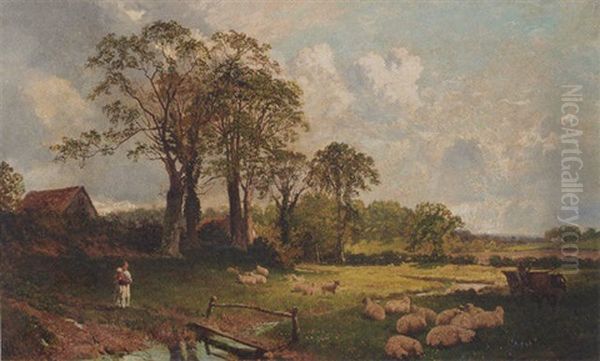 Across The Meadow Oil Painting by Charles Collins II