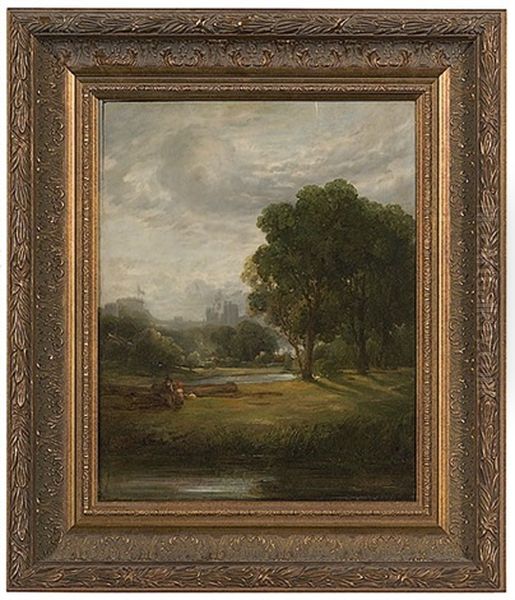 Continental Landscape Oil Painting by William Collins