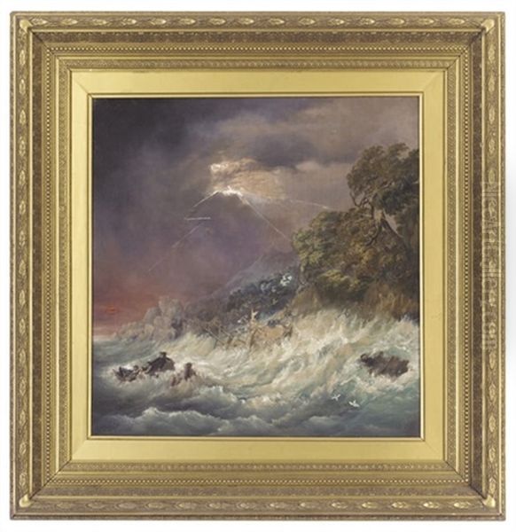 The Rescue Boat Oil Painting by William Collins