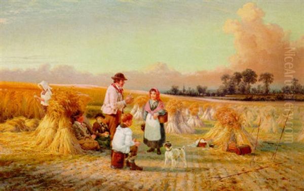 Lunch Time Oil Painting by William Collins