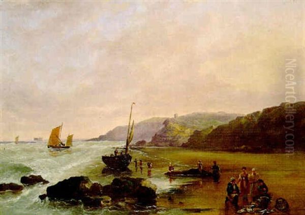 Bolouge Sur Mer Oil Painting by William Collins