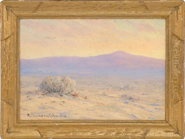 Mists Of Desert Morn Oil Painting by Roi Clarkson Colman