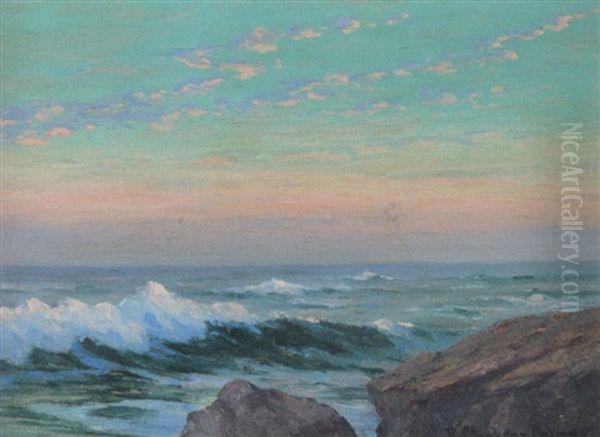 California Coast Oil Painting by Roi Clarkson Colman