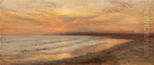 Coast At Twilight Oil Painting by Samuel Colman