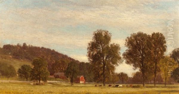 Saw Mill Valley, Pennsylvania Oil Painting by Samuel Colman