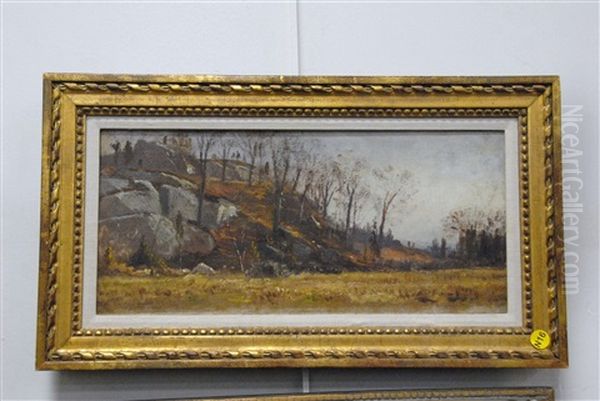 New England Scene Oil Painting by Samuel Colman