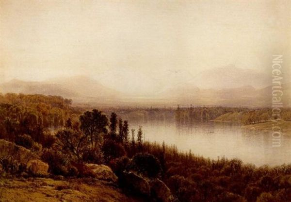 The Adirondacks From Near Lake Placid Oil Painting by Samuel Colman