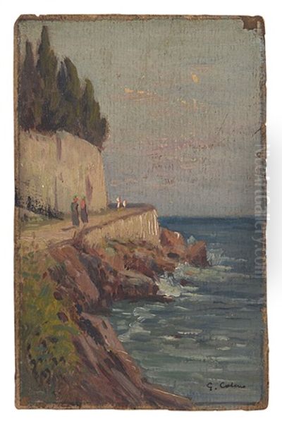 Scorcio Ligure Oil Painting by Giovanni Colmo