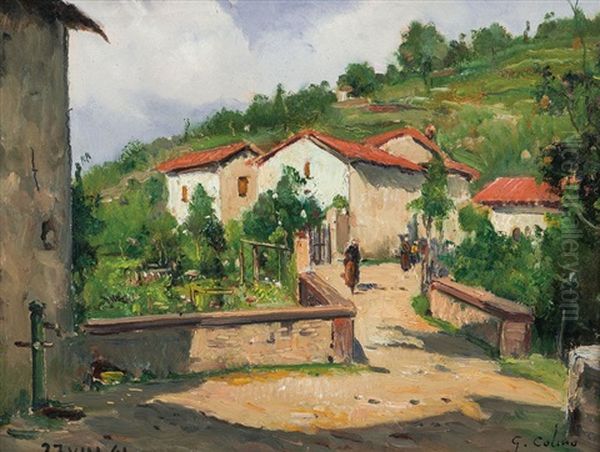 Paesaggio In Estate Oil Painting by Giovanni Colmo