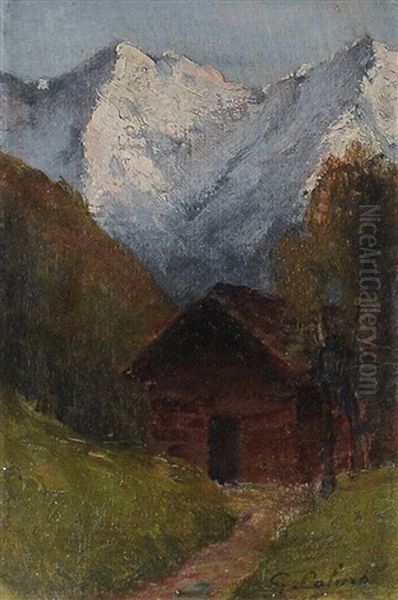 Cime Innevate Oil Painting by Giovanni Colmo