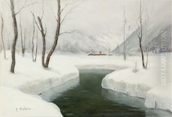 Quiete Invernale Oil Painting by Giovanni Colmo