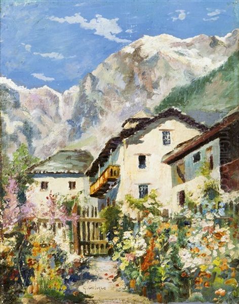 Estate In Montagna Oil Painting by Giovanni Colmo