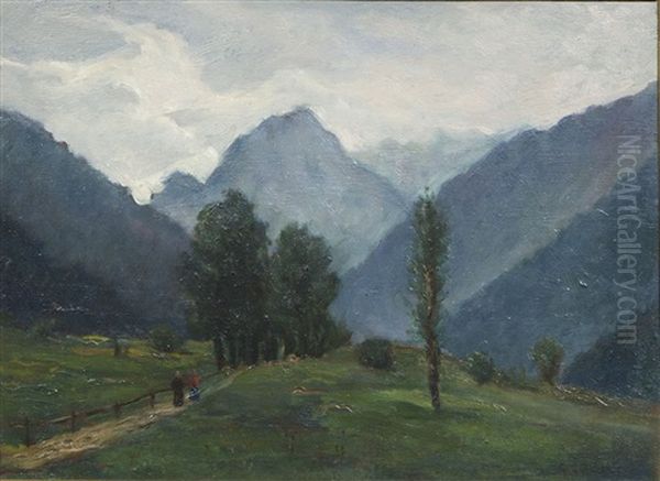 Strada Di Campagna Oil Painting by Giovanni Colmo