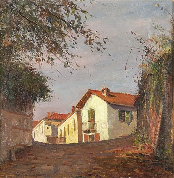 Scorcio Di Paese Oil Painting by Giovanni Colmo