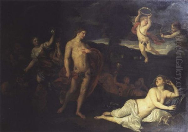 Bacchus Et Ariane Oil Painting by Nicolas Colombel