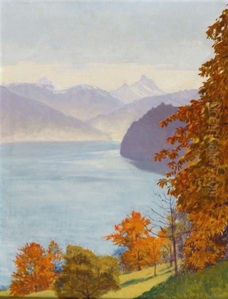 Herbst Am See by Plinio Colombi