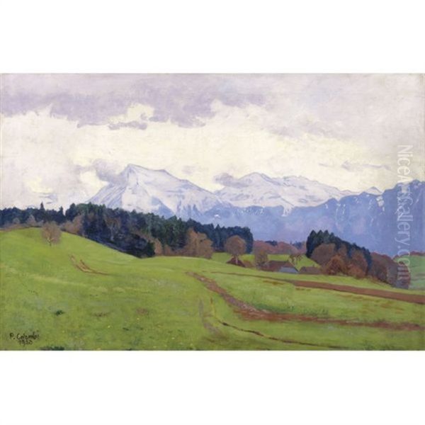 Niesen Von Kirchdorf Aus (niesen Seen From Kirchdorf) by Plinio Colombi