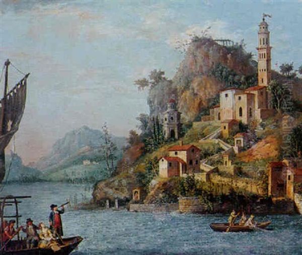 Seelandschaft Oil Painting by Giovanni Battista Innocenzo Colombo