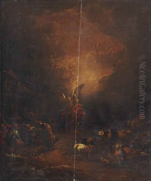 The Annunciation To The Shepherds Oil Painting by Adam de Colonia