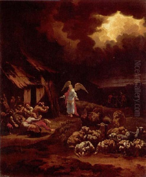 The Annunciation To The Shepherds Oil Painting by Adam de Colonia