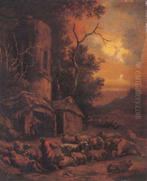 The Annunciation To The Shepherds Oil Painting by Adam de Colonia