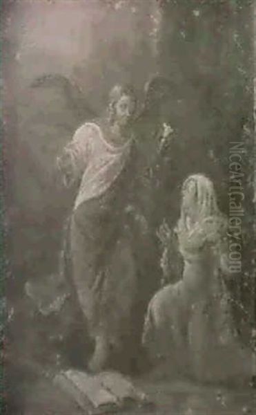 The Annunciation Oil Painting by Adam de Colonia