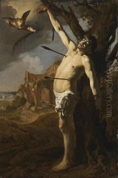 The Martyrdom Of Saint Sebastian Oil Painting by David Colyns