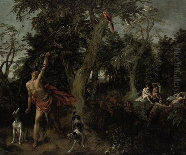 Diana And Actaeon Oil Painting by David Colyns