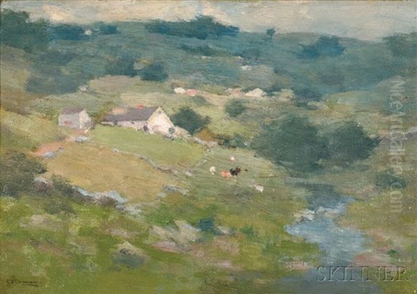 A Soft Spring Day Oil Painting by Charlotte Buell Coman