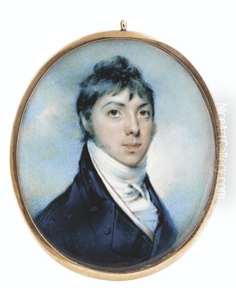 Portrait De Monsieur Burgoyne Oil Painting by John Comerford