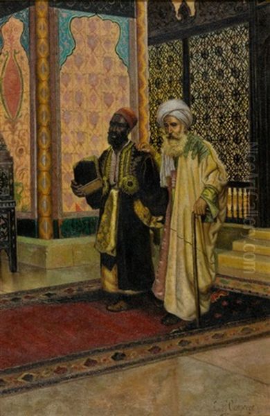 Arab Interior Oil Painting by Leon Francois Comerre