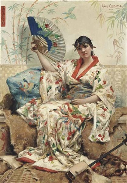 La Japonaise Oil Painting by Leon Francois Comerre