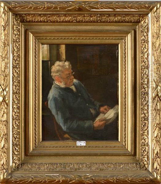 Homme A La Lecture Oil Painting by Leon Francois Comerre