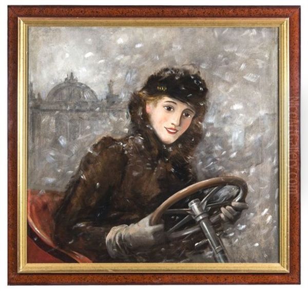 Madame, Au Salon De L'auto Oil Painting by Leon Francois Comerre