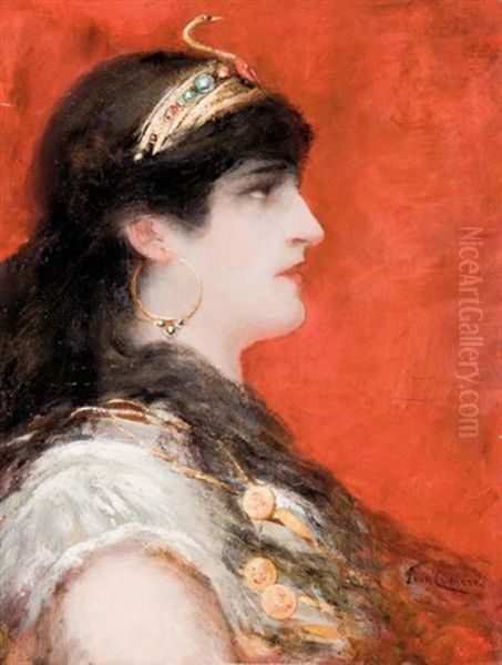 Cleopatre Oil Painting by Leon Francois Comerre