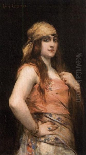 Jeune Femme Au Foulard Oil Painting by Leon Francois Comerre