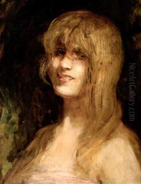 Portrait D'une Blonde Oil Painting by Leon Francois Comerre