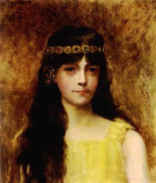 Young Harem Girl Oil Painting by Leon Francois Comerre