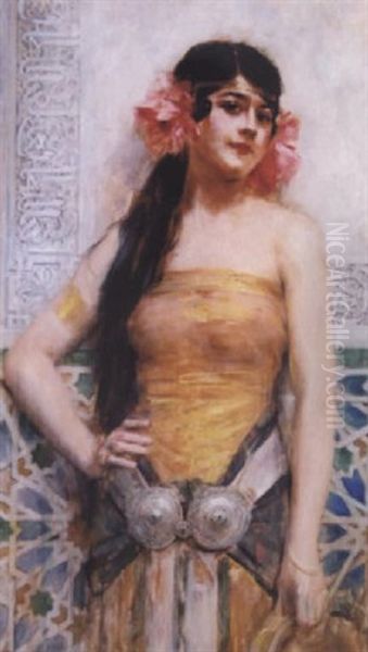 Marcelle Souty Oil Painting by Leon Francois Comerre