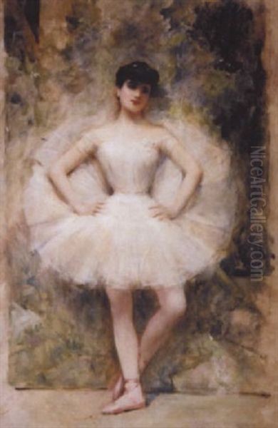 Ballerine Au Voile Blanc Oil Painting by Leon Francois Comerre