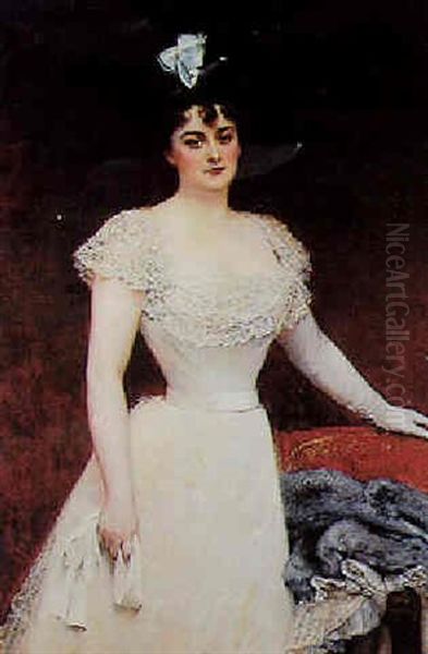 L'elegante by Leon Francois Comerre