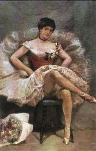 Ballerina Oil Painting by Leon Francois Comerre