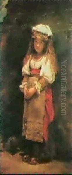 Young Gypsy Girl Oil Painting by Leon Francois Comerre